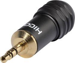 Złącze męskie jack 3,5 mm Hicon HI-J35M04 , złocony, złącze męskie proste, 1 szt.