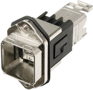 złącze żeńskie chassis do wbudowania RJ45 Telegärtner J80020A0011 Ilość styków: 8P8C 1 szt.