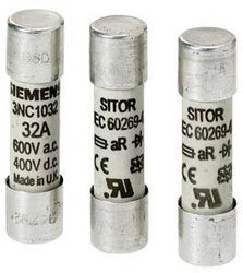 Wkładka topikowa cylindryczna SITOR, 2x58 mm, 40 A, aR, Un AC: 690 V, Un DC, zestaw 5 szt. Siemens 3NC2240 Wkładka bezpiecznika cylindrycznego 40 A 690 V 1 szt.