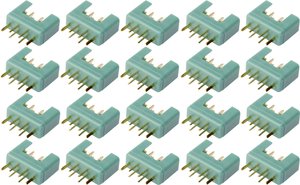 Złącze męskie akumulatora MPX Reely RE-6799056 pozłacane 20 szt.
