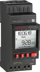 Müller 23825 Przekaźnik - sterownik czasowy na szynę DIN SC 18.10 easy 12V ACDC, cyfrowy, 1 kanał