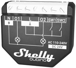 Przekaźnik Shelly Wave 2PM UP maks. 16A, 2 kanały, funkcja pomiarowa, Z-Wave Shelly Wave 2PM  Element wykonawczy  Z-Wave, Z-Wave+