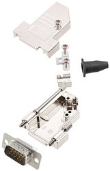 Zestaw listew męskich D-Sub encitech DTSL09-LJSRG-S-HDP15-W-K 6355-8043-01, rzędy: 3, styki: 15, 45 °, 1 szt.