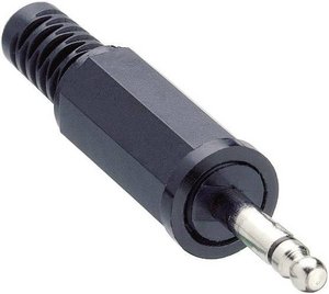 Wtyczka microjack Lumberg KLS 1, 2.5 mm, 2-pin, mono