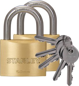 Kłódka STANLEY 81104 371 402 50 mm Samozatrzaskowa   z zamkiem kluczykowym