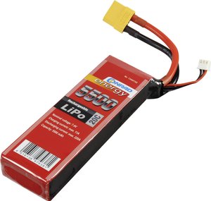 Pakiet akumulatorów (LiPo) 7.4 V 5500 mAh 20 C Conrad energy Softcase XT90