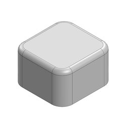 12,8 x 12,3 x 7,5 mm Jednoczęściowa bezszwowa ciągniona osłona RF/osłona EMI (CRS) Obudowa ekranowana Masach TECH EMI/RFI-Abschirmung MS128-10S, 1 szt.