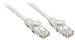 Kabel LAN LINDY 48160, 1 szt., RJ45, CAT 6, U/UTP, 0.30 m, szary