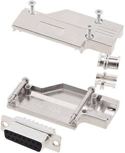Zestaw listew żeńskich D-Sub encitech DCMR-FK-09-DBS-K 6355-0065-11, rzędy: 2, styki: 9, 90 °, 1 zest.
