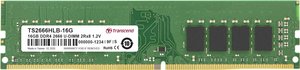 Transcend  Pamięć robocza do PC - moduł  DDR4 16 GB 1 x 16 GB  2666 MHz 288 pin DIMM CL19 TS2666HLB-16G