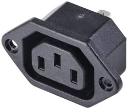Złącze męskie IEC TRU COMPONENTS TC-10475844, styki: 3, 250 V, 10 A, 1 szt.