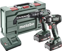 Metabo Combo-Set SB 18 + SSD 18 LT 200 BL -Wkrętarka udarowa akumulatorowa, Wkrętarka udarowa akumulatorowa zaw. akumulator, zaw. ładowarkę