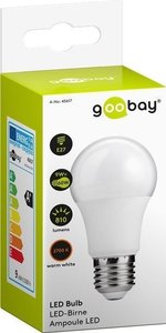 Żarówka LED Goobay, E27, 9 W = 60 W, 810 lm, 2700 K, ciepła biel, 230V