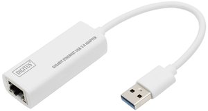 Adapter Gigabit Ethernet Digitus DN-3023, 1000 Mb/s, 1 x RJ45, 1 x USB 3.0, WoL