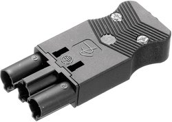 Złącze męskie sieciowe Adels-Contact  złącze męskie proste Łączna ilość styków: 2 + PE 16 A biały AC 166 GSTF/ 325 1 szt.