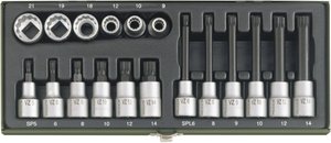 Zestaw nasadek 1/2'' (12.5 mm) Proxxon Industrial  23 296 18 szt.