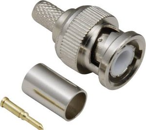 Złącze BNC BKL Electronic 0401001 0401001 złącze męskie proste 75 Ω 1 szt.