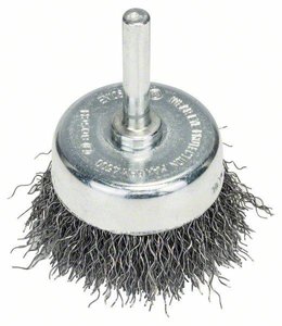 Szczotka garnkowa, falisty drut, 0,3 mm, 50 mm, 4500 U/ min Bosch Accessories N/A N/A Ø trzonka 6 mm 2608622006 1 szt.