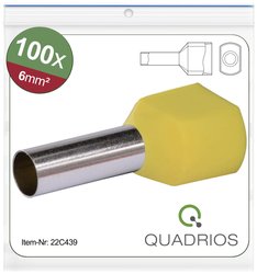 Podwójna końcówka Quadrios 22C439 22C439, z częściową izolacją , 6 mm², 1 zest.