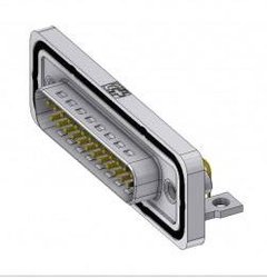 Złącze męskie D-Sub Deltron Connectors DTSWM25PYC/2M46UN, rzędy: 2, styki: 25, 90 °, 1 szt.