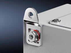 Uchwyt do montażu ściennego do blachy AX, blachy KX, obudowa IT na bazie EL Uchwyt ścienny Rittal KX 1590.010 1590010, blacha stalowa, 4 szt.