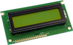 Wyświetlacz LCD Display Elektronik DEM16217SYH-LY  żółto-zielony 16 x 2 Pixel (S x W x G) 84 x 44 x 10.1 mm