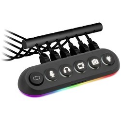 Streamplify HUB DECK 5, 4x USB 3.0, 1x USB 2.0, RGB, 12V, kabel zasilający EU - czarny Kontroler RGB Streamplify HUB DECK 5