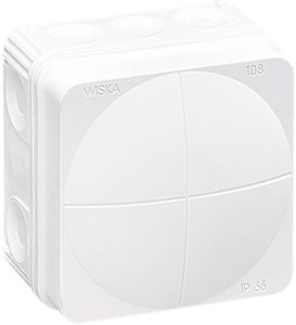 Skrzynka przyłączeniowa Wiska Combi 108/leer/W, IP66, (D x S x W) 76 x 76 x 51 mm, biały, 1 szt.