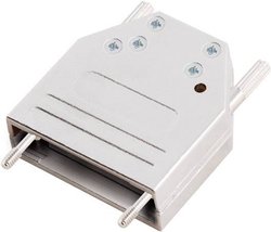 Obudowa złącza D-SUB encitech DTZI25-K 6560-0305-03, metal, 180 °, 1 szt.
