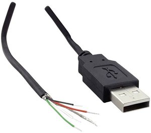 Złącze USB TRU COMPONENTS TC-2524010, 1.80 m, 100 szt.