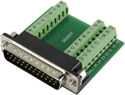 Złącze męskie D-Sub TRU COMPONENTS DSUB25M-27TB-3 1229325, rzędy: 2, styki: 25, 90 °, 1 szt.