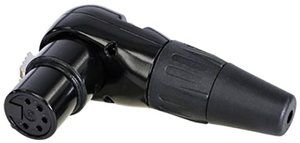 Złącze męskie XLR Rean AV RC5FR-B RC5FR-B, złącze, kątowe, 1 szt.