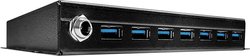Hub USB 3.0 LINDY 7 Port USB 3.0 Metall Hub 7 Portów  czarny