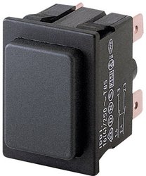 Przełącznik wciskany zatrzask Marquardt 1661.0201, 2 x wył/wł, IP40, 1 szt.