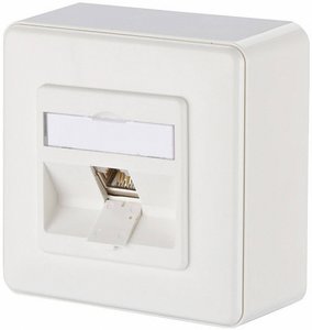 Gniazdo sieciowe Metz Connect 1309110002-E 1309110002-E, 1 Port, CAT 6, nadtynkowy