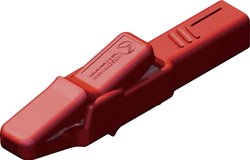 Zacisk ochronny SKS Hirschmann AK 2 B, 81 mm, 300 V, 25 A, czerwony