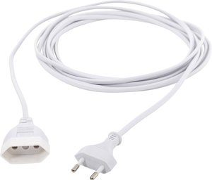 HAWA R697 zasilanie przedłużacz  2.5 A biały 2.00 m H03VVH2-F 2X 0,75 mm² konstrukcja płaska
