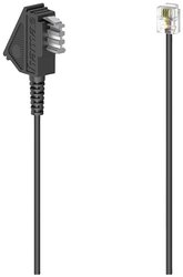 telefony kabel Hama Anschlusskabel, TAE-N-Stecker - Modular-Stecker 6p4c, 6 m 00201107, 1 szt.