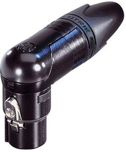 Złącze męskie XLR NC4FRX-B Neutrik NC4FRX-B złącze żeńskie kątowe Ilość styków: 4  czarny 1 szt.