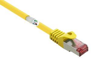 Kabel LAN Renkforce RF-5276304, 1 szt., RJ45, CAT 6, S/FTP, 5.00 m, żółty