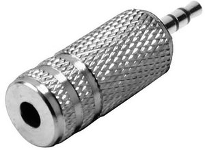 Adapter jack  złącze męskie jack 2,5 mm - złącze żeńskie jack 3,5 mm Stereo TRU COMPONENTS 1559809  1 szt.
