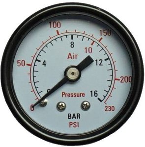 Manometr 16 bar 40 mm - 1/4 cala AG Manometr Aerotec 9415451
