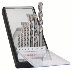 Zestaw wierteł do betonu Bosch Accessories  2607010545 4 mm, 5 mm, 6 mm, 6 mm, 8 mm, 10 mm, 12 mm 1 zest.