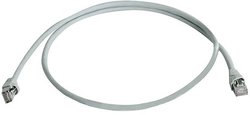 Kabel LAN Telegärtner L00000D0035, 0.5 m, RJ45, CAT 5e, S/FTP, 0.50 m, szary