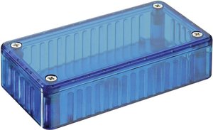 Obudowa uniwersalna Hammond Electronics, poliwęglan, niebieski, (D x S x W) 100 x 50 x 25 mm, 1 szt.
