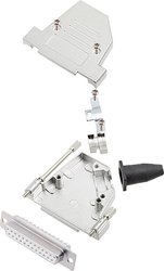 Zestaw listew żeńskich D-Sub encitech DTSL37-LJSRG-S-DMS-W-K 6355-8042-34, rzędy: 2, styki: 37, 45 °, 1 szt.