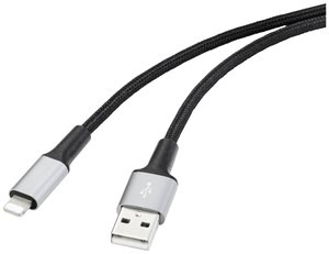 Kabel Apple iPad/iPhone/iPod Renkforce  RF-4995182 [1x złącze męskie USB-A 2.0 - 1x złącze męskie Lightning] 1.00 m