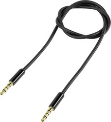 Kabel audio, Jack SpeaKa Professional SP-7870120, [1x złącze męskie jack 3,5 mm - 1x złącze męskie jack 3,5 mm], 1.00 m, czarny