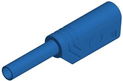 Złącze bananowe SKS Hirschmann MST S WS 30 Au, niebieskie