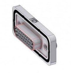 Złącze żeńskie D-Sub Deltron Connectors HD-DWM26SY/2M85UN, rzędy: 3, styki: 26, 180 °, 1 szt.